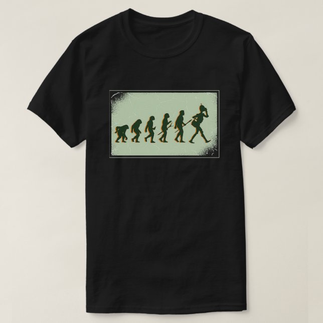 Roboter Evolution Science Technology Roboter T-Shirt (Design vorne)