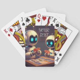Roboter Fun Party Personalisiert Spielkarten