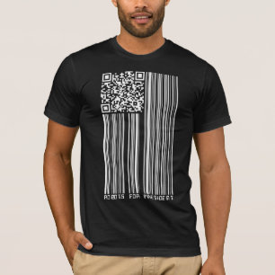 Roboter für Präsidenten (2D + Barcodeflagge) T-Shirt