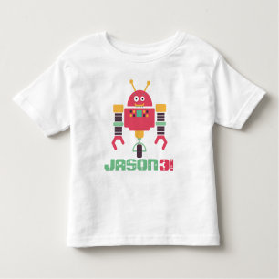 Roboter-Geburtstag Kleinkind T-shirt