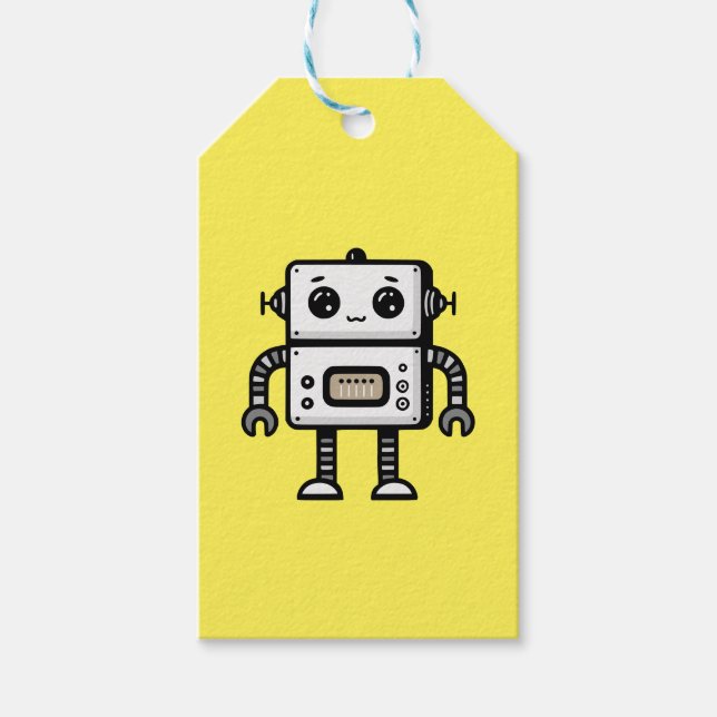 Roboter Geschenkanhänger (Vorderseite)