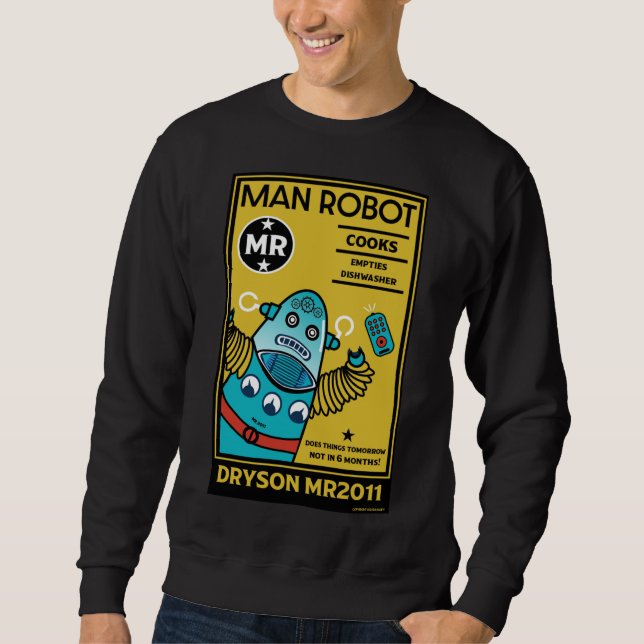Roboter-Geschenke für Jubiläumsfrauen und T - Shir Sweatshirt (Vorderseite)