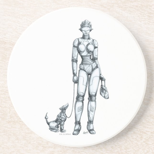 Roboter Getränkeuntersetzer (Vorne)