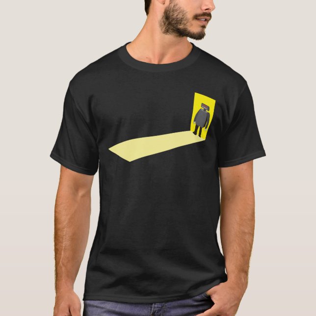 Roboter im Eingang T-Shirt (Vorderseite)