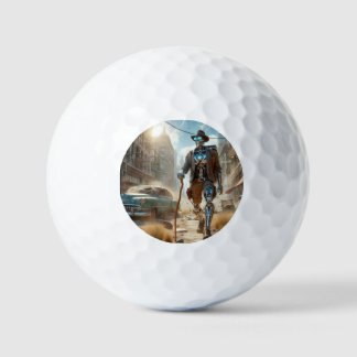 Roboter in Ghost Town Golfball