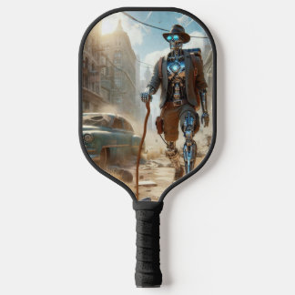 Roboter in Ghost Town Pickleball Schläger