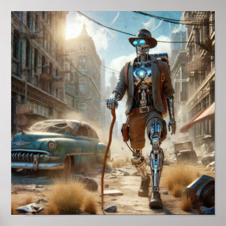 Roboter in Ghost Town Poster