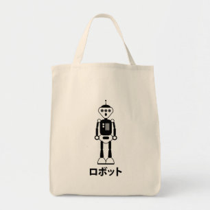 Roboter in Katakana (japanische Zeichen) Tragetasche