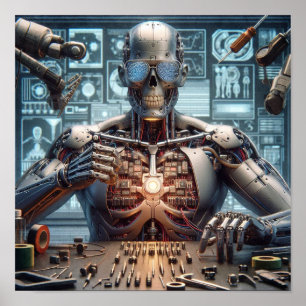 Roboter-Ingenieur Poster