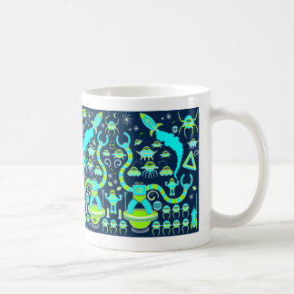Roboter-Invasion Tasse