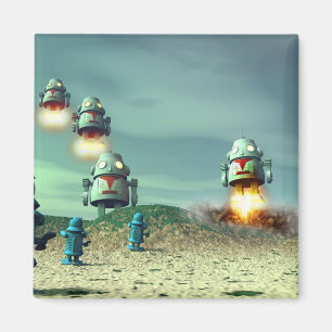 Roboter-Invasion von über V2 Magnet