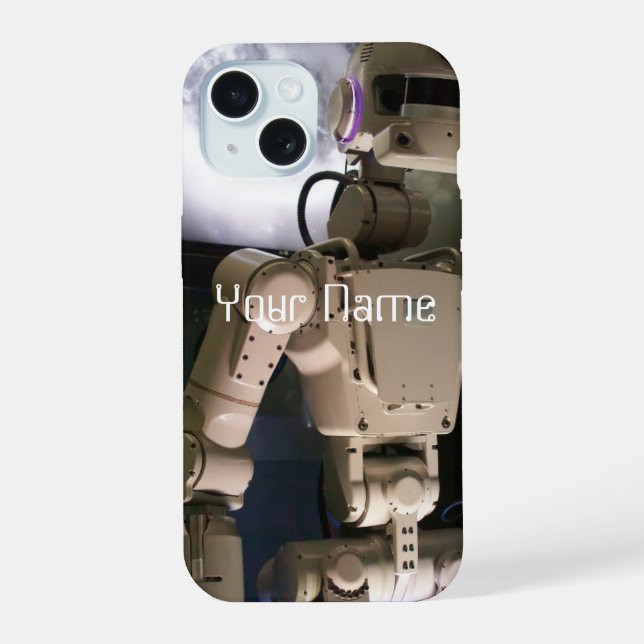 Roboter iPhone 15 Hülle (Rückseite)