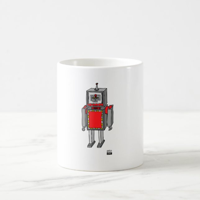 Roboter-Kaffee-Tasse Tasse (Mittel)