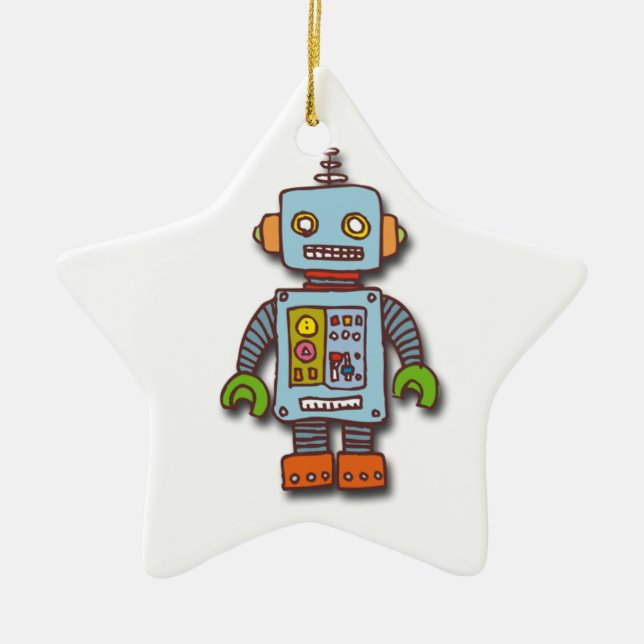 Roboter Keramikornament (Vorne)