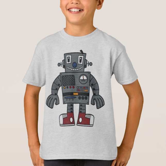 Roboter-Kind T-Shirt (Vorderseite)