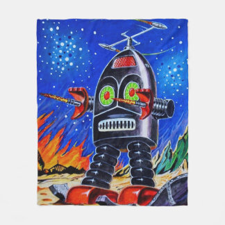 ROBOTER-KUNST-FLEECE-DECKE FLEECEDECKE
