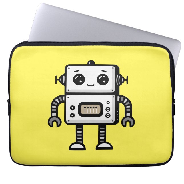 Roboter Laptopschutzhülle (Vorderseite)