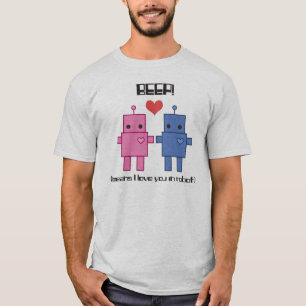 Roboter-Liebe-T-Shirt T-Shirt