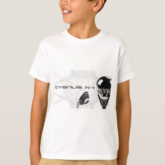 Roboter-Logo t des Cygnus X-1 u. Stückchen T-Shirt