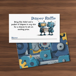 Roboter macht sich bereit für die Baby- und Bücher Begleitkarte