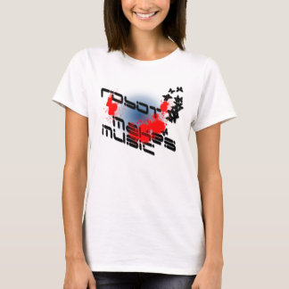Roboter-Make-Musik-Spritzer T-Shirt
