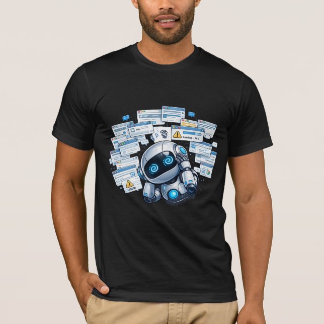 Roboter-Memes T-Shirt (Vorderseite)