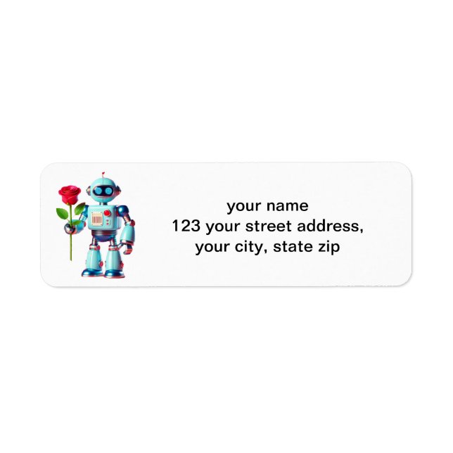 Roboter mit Rose (Vorne)