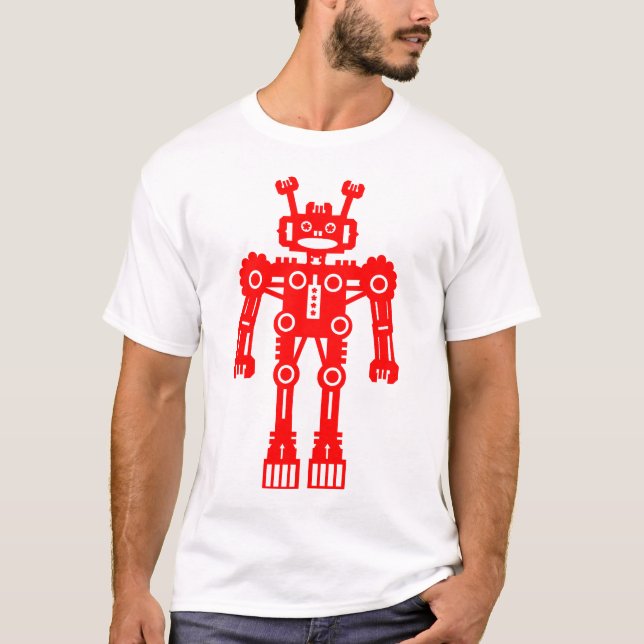 Roboter Mk I - (rot) T-Shirt (Vorderseite)