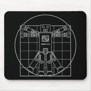 Roboter Mousepad Da Vincis Vitruvian