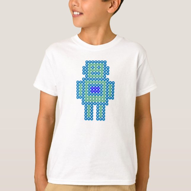Roboter-Muster #78 - PrinterKids T-Shirt (Vorderseite)