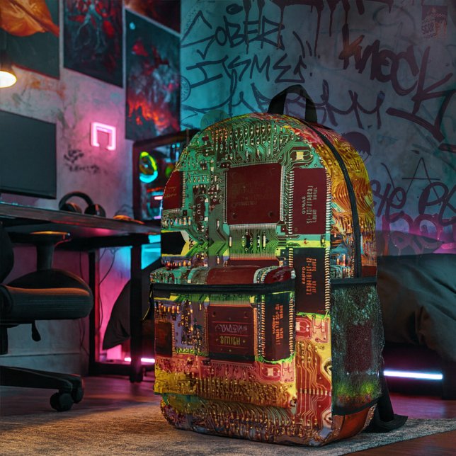 Roboter-Name der Leiterplatte Bedruckter Rucksack (Von Creator hochgeladen)