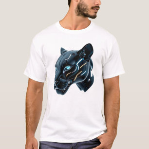 Roboter Panther Face Art T-Shirt