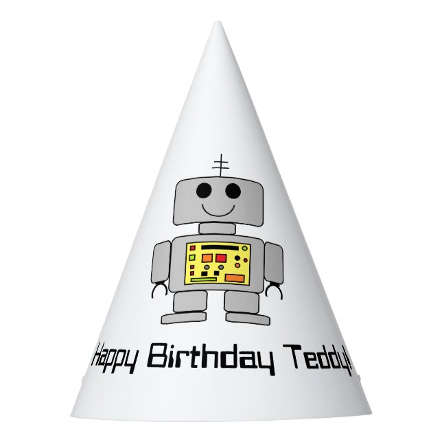"Roboter"  Partyhütchen (Vorderseite)