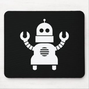 Roboter-Piktogramm Mousepad
