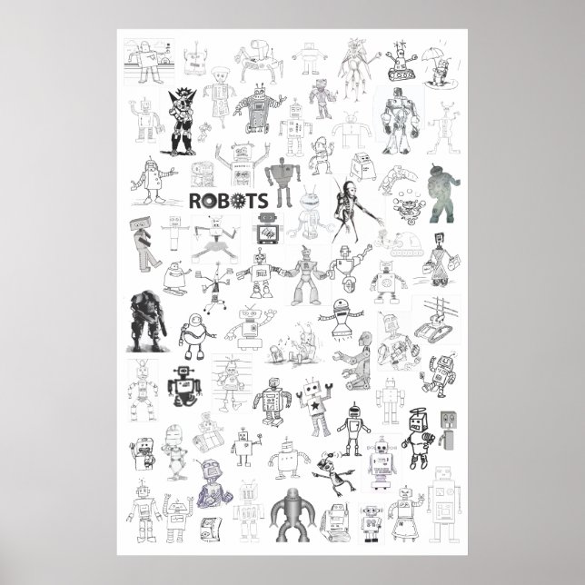 Roboter Poster (Vorne)