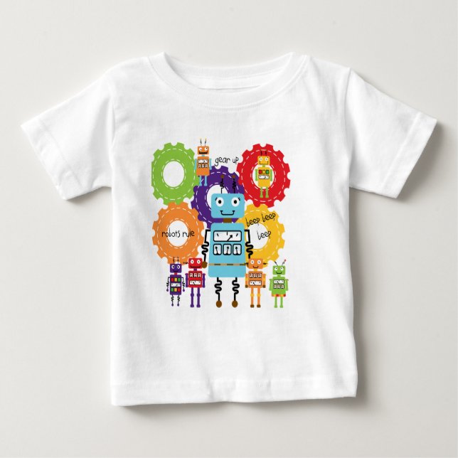 Roboter-Regel Baby T-shirt (Vorderseite)