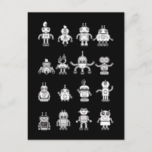 Roboter-Robotertechnologie Postkarte