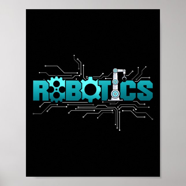 Roboter Robotik-Ingenieur Robotik  Poster (Vorne)