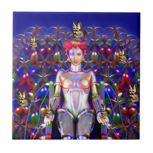Roboter Schmetterling Fliese
