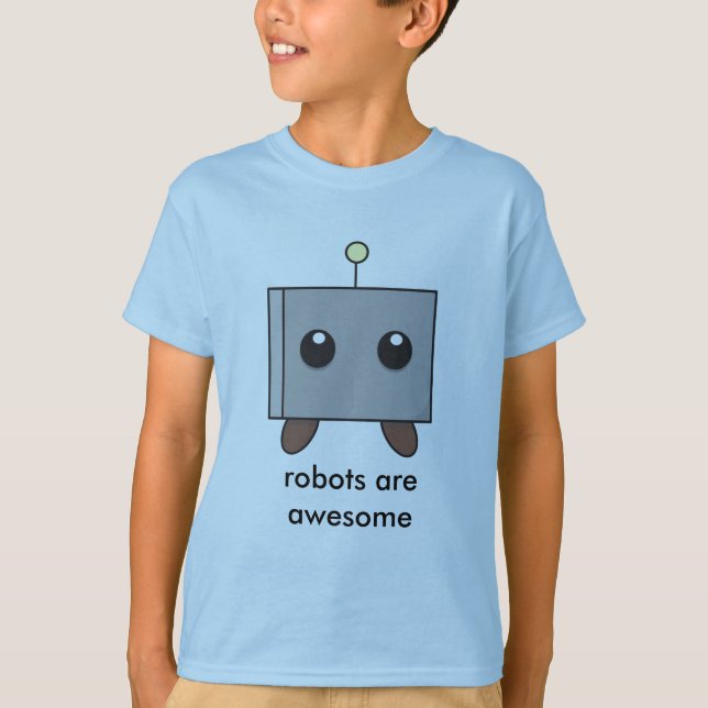 Roboter-Shirt T-Shirt (Vorderseite)
