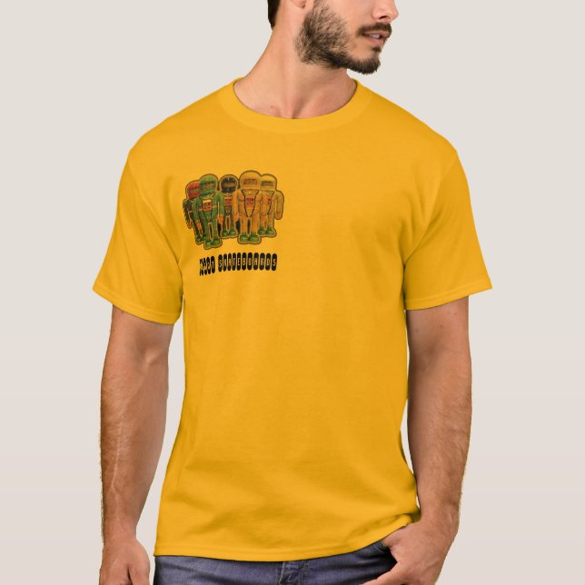 Roboter-Skateboards T-Shirt (Vorderseite)
