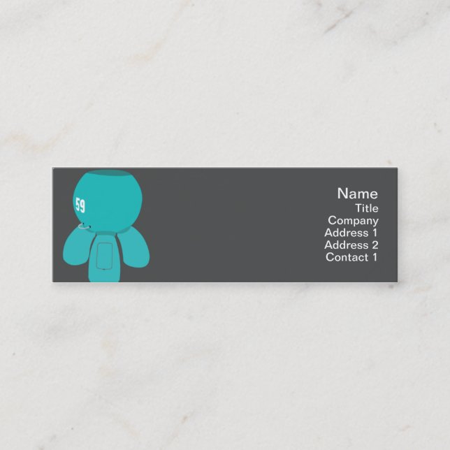 Roboter Spyder - dünn Mini Visitenkarte (Vorderseite)