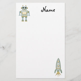 Roboter stationär briefpapier