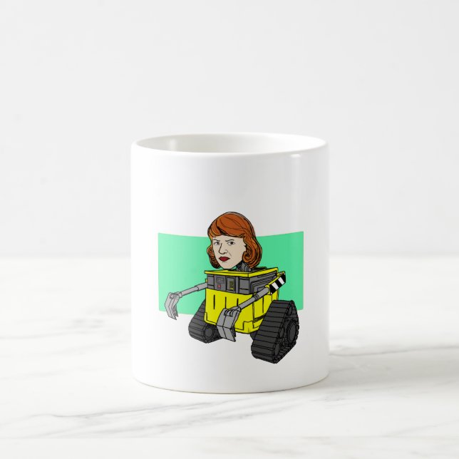 Roboter Sylvia Plath Tasse (Mittel)