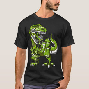 Roboter T-Rex Dinosaurier T-Shirt