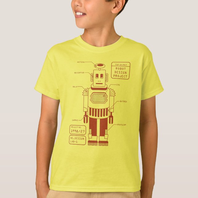 roboter tech T-Shirt (Vorderseite)