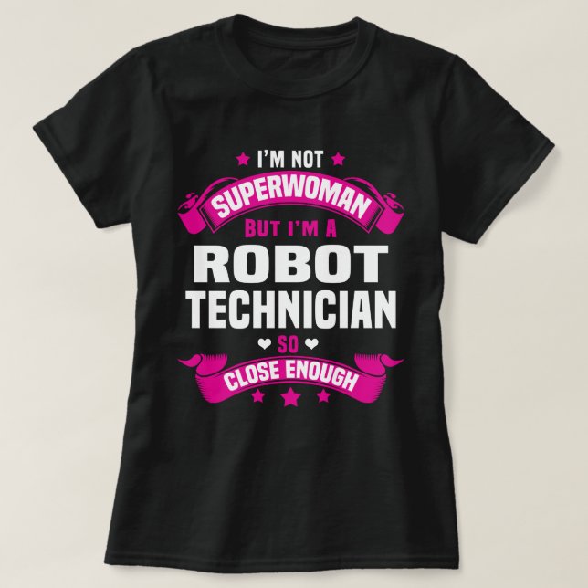 Roboter-Techniker T-Shirt (Design vorne)