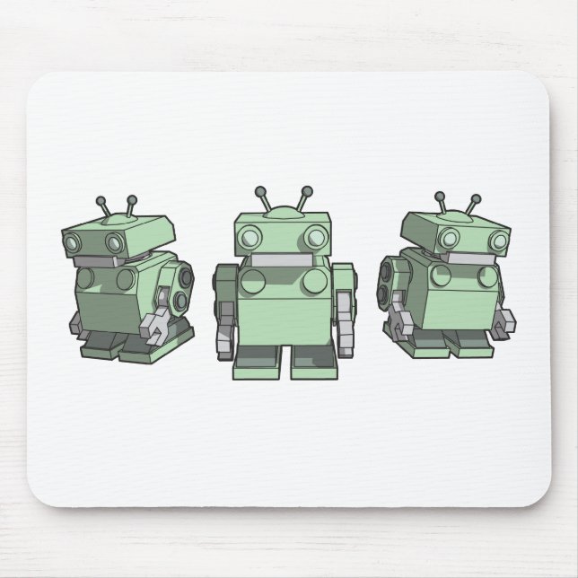 Roboter-Trio mousepad (Vorne)