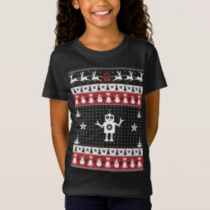 Roboter Ugly Christmas Sweater Xmas Robotics Motor T-Shirt