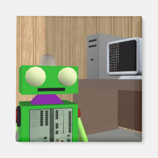 Roboter- und PC-Magnet Magnet